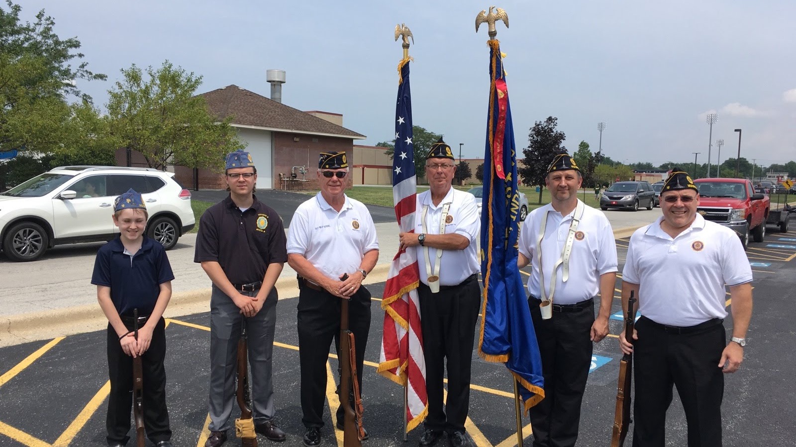 4th of July Post 16 members ready for parade